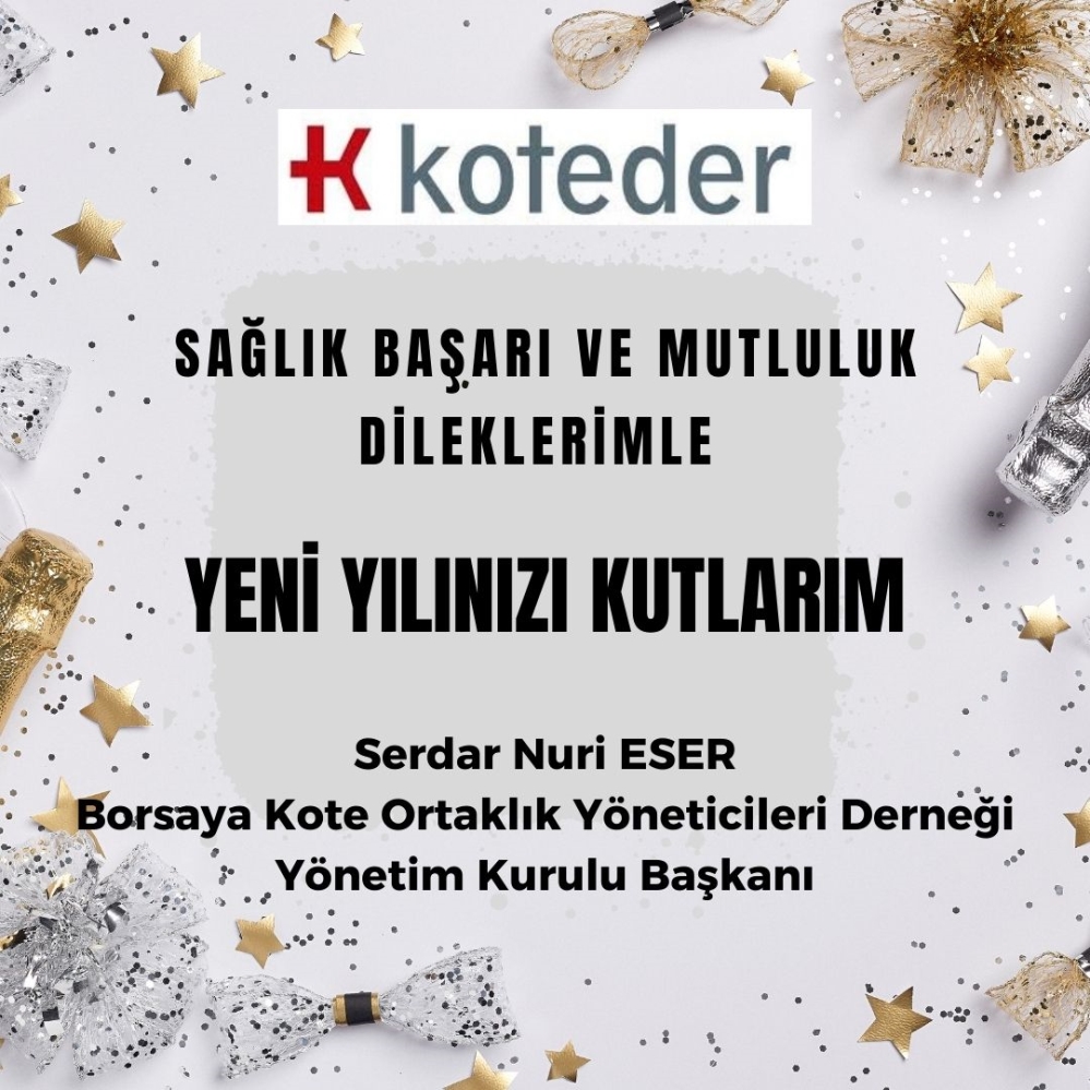 SAĞLIK, BAŞARI VE MUTLULUK DİLEKLERİMİZLE YENİ YILINIZI KUTLARIZ